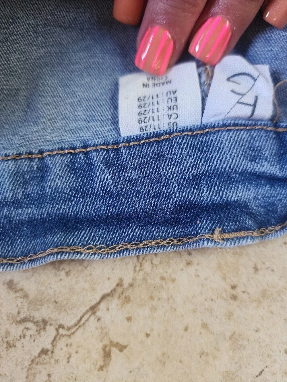 Happily Grey Button-Front Blue Denim Midi Skirt